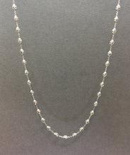 Load image into Gallery viewer, Elegant Diamond-Cut Ball Station Necklace