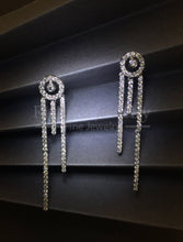 將圖片載入圖庫檢視器 Diamond Linear Drop Earrings