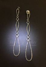 將圖片載入圖庫檢視器 Abstract Open Drop Diamond Earrings