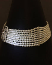將圖片載入圖庫檢視器 Vintage Cultured Pearl Choker Necklace
