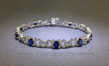 將圖片載入圖庫檢視器 Blue Sapphire Diamond Bracelet