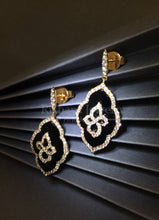 將圖片載入圖庫檢視器 Contemporary Agate Diamond Earrings
