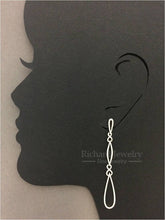 將圖片載入圖庫檢視器 Abstract Open Drop Diamond Earrings