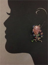 將圖片載入圖庫檢視器 Corundum Multi-color Sapphire Diamond Earrings