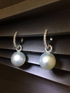 Hoop Drop South Sea Pearl Earrings