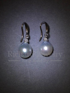 Dangling South Sea Pearl Earrings