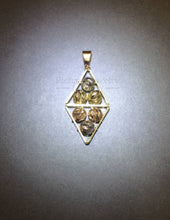 將圖片載入圖庫檢視器 3-Tone Diamond-Cut Ball Gold Pendant