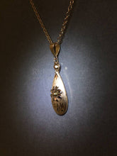 Load image into Gallery viewer, Vintage Style 3-Tone Brush Gold Pendant