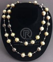 이미지를 갤러리 뷰어에 로드 , Multi-color Pearl Station Necklace