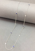 画像をギャラリービューアに読み込む, Blue Sapphire Diamond Necklace