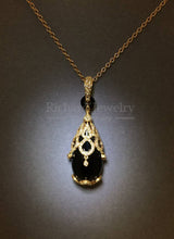 將圖片載入圖庫檢視器 Teardrop Agate Diamond Pendant