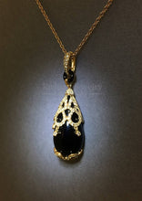 將圖片載入圖庫檢視器 Teardrop Agate Diamond Pendant