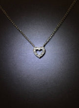 將圖片載入圖庫檢視器 Heart-in-Heart Diamond Pendant Necklace
