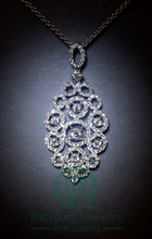 Load image into Gallery viewer, Multi-Halo Diamond Pendant