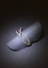 將圖片載入圖庫檢視器 Two-Tone Gold Crisscross Diamond Ring