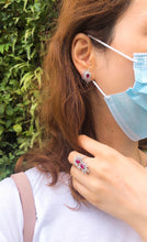 將圖片載入圖庫檢視器 Ruby Twin-Flower Diamond Ring