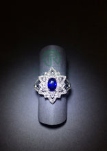 將圖片載入圖庫檢視器 Blue Sapphire Diamond Ring
