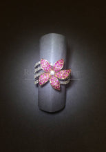 將圖片載入圖庫檢視器 5 Petal Lily Flower Sapphire Ring