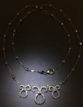 Load image into Gallery viewer, Tri-Halo Diamond Necklace
