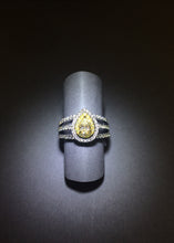將圖片載入圖庫檢視器 Open-space Yellow Diamond Ring