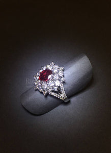 Elegant Ruby Diamond Ring