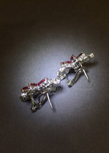 將圖片載入圖庫檢視器 Ruby Floral Diamond Earrings