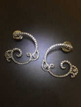 Load image into Gallery viewer, Wavy Diamond Earrings
