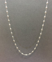 Load image into Gallery viewer, Elegant Diamond-Cut Ball Station Necklace
