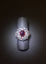 이미지를 갤러리 뷰어에 로드 , Elegant Ruby Diamond Ring
