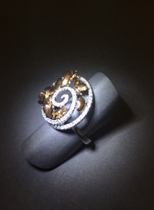 Multi-Butterfly Diamond Ring