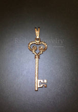 Load image into Gallery viewer, Dainty Key Pendant in Rose Gold

