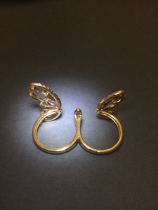 Two-Finger Butterfly Diamond Ring