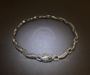 Square-link Diamond Bracelet