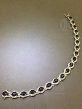 將圖片載入圖庫檢視器 Blue Sapphire Diamond Bracelet
