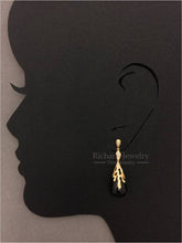Carica l&#39;immagine nel visualizzatore di Gallery, Teardrop Agate Diamond Earrings
