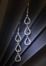 Load image into Gallery viewer, Open-space Teardrop Diamond Earrings
