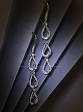 Load image into Gallery viewer, Open-space Teardrop Diamond Earrings
