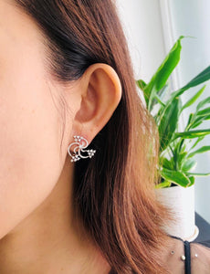 Wind Spinner Diamond Earrings