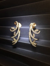 Load image into Gallery viewer, Multi-curve Diamond Earrings
