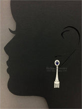 画像をギャラリービューアに読み込む, Blue Sapphire Chandelier Diamond Earrings
