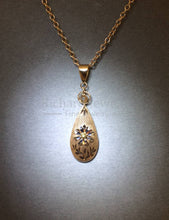 Load image into Gallery viewer, Vintage Style 3-Tone Brush Gold Pendant
