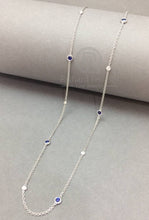 將圖片載入圖庫檢視器 Blue Sapphire Diamond Necklace
