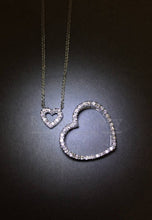 Load image into Gallery viewer, Heart-in-Heart Diamond Pendant Necklace

