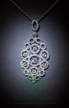 Load image into Gallery viewer, Multi-Halo Diamond Pendant
