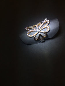 Open-space Flower Diamond Ring