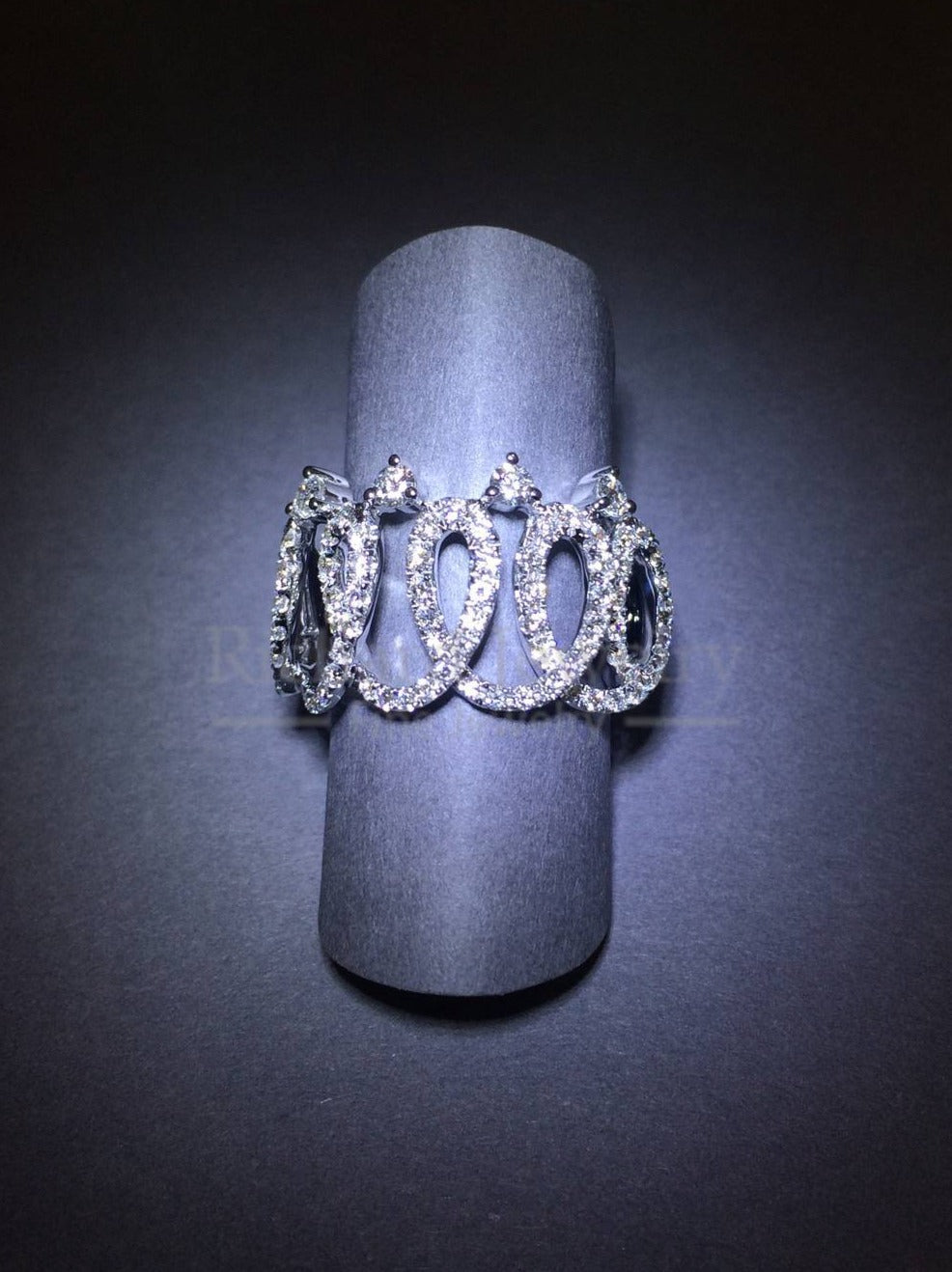 Multi-Loop Diamond Ring