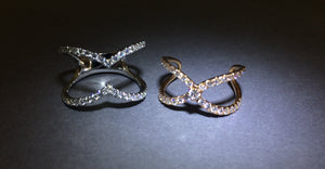 Two-tone Open-space Diamond Ring