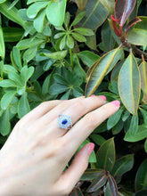 將圖片載入圖庫檢視器 Blue Sapphire Diamond Ring
