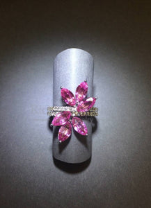 Pink Sapphire Diamond Rings