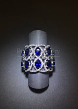이미지를 갤러리 뷰어에 로드 , Blue Sapphire Diamond Ring
